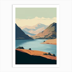 The Lake Districts Ullswater Way England 1 Hiking Trail Landscape Art Print