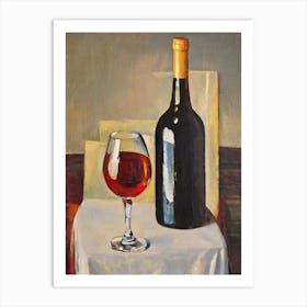 Semillon Oil Painting Cocktail Poster Art Print