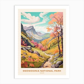 Snowdonia National Park Wales 1 Hike Poster Art Print