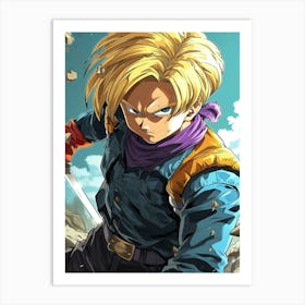 Dragon Ball Z Wallpaper 37 Art Print