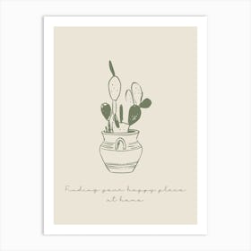 Finding Your Happy Place At Home Art Print