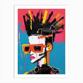 Colourful Punk, Rock Art Print
