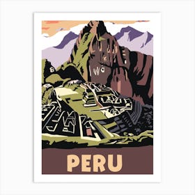 Peru machu picchu Art Print