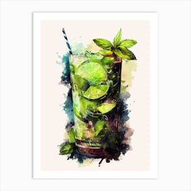 Mojito Cocktail drinks Art Print