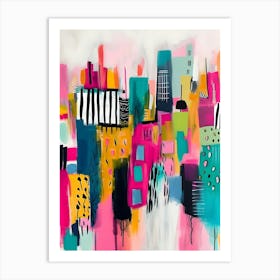 Colorful Abstract Painting 18 Art Print