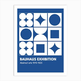 Bauhaus Blue Exhibition 16 Art Print