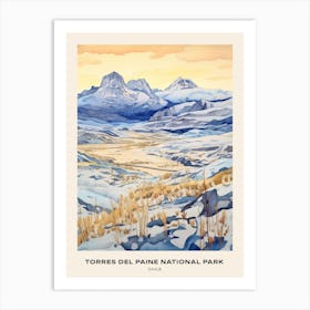 Torres Del Paine National Park Chile 3 Poster Art Print