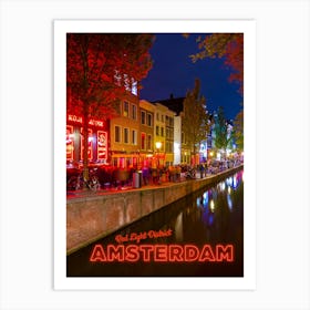 Amsterdam - Red Light District Art Print