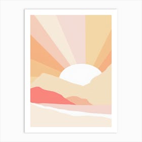 Sunset In The Mountains 26 Art Print