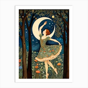 William Morris Ballerina In The Woods Art Print