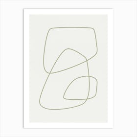 Abstract shapes - Tn02 Art Print