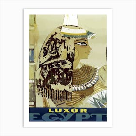 Egypt, Portrait Of A Beautiful Woman Art Print