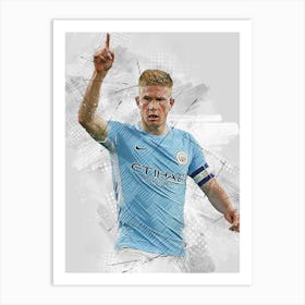 Kevin De Bruyne Manchester City Art Print