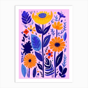 Watercolor Flowers 3 Art Print