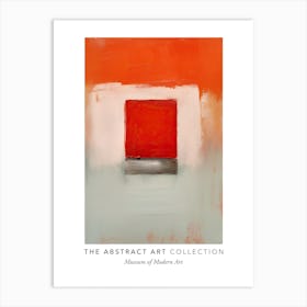 Red Door Abstract Painting 2 Exhibition Poster Art Print