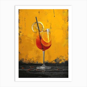 Aperol Spritz Orange 3 Art Print