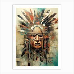 Vintage Native American Charm Art Print