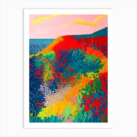 Blueys Beach, Australia Hockney Style Art Print