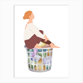 Art print, wallart, laundry basket..213 Art Print