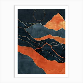 Abstract - Mountains 2 Art Print