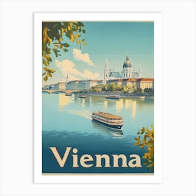 Aihrgdesign A Mid Century Modern Travel Poster For Vienna Sho D3a78868 F4b0 4b57 B6bc D41c3099455d 3 Art Print