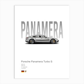 Panamera Turbo S Porsche Art Print