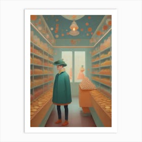 In the candy shop Art print Art Print