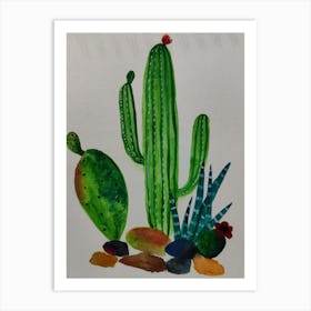 Cactus Painting Art Print