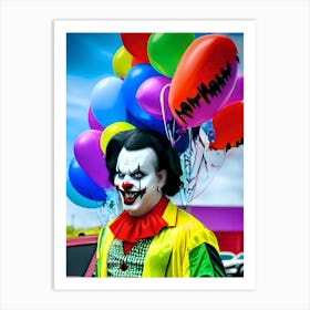 Very Creepy Clown - Reimagined 26 Art Print