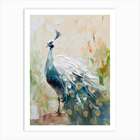 Bird Painting Peacock 4 Art Print
