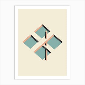 Impossible Object 2 Abstract Minimal Art Print