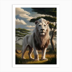 White Lion 1 Art Print