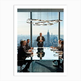 Business Meeting In New York City Art Print