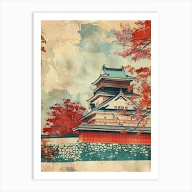 Kanazawa Castle Mid Century Modern 2 Art Print