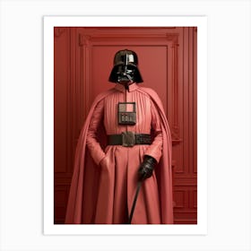 Darth Vader In Wes Anderson Style 30 Art Print