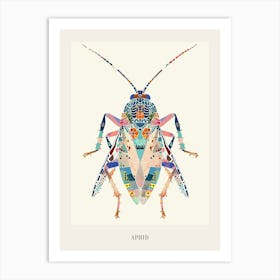 Colourful Insect Illustration Aphid 11 Poster Art Print