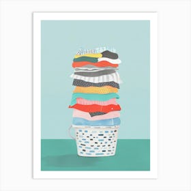 Laundry Basket 9 Art Print