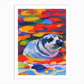 Ringed Seal Matisse Inspired Art Print