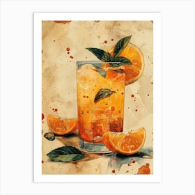 Orange Drink 25 Art Print