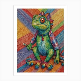 Chameleon 10 Art Print