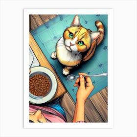 Feline Creative Cat Illustration 90 1 Art Print