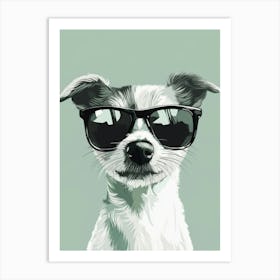 Dog In Sunglasses. Generated AI. Art Print 2 Art Print