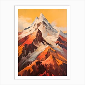 Nanga Parbat Pakistan 1 Mountain Painting Art Print
