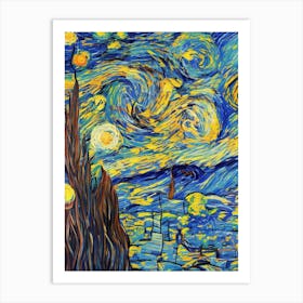 Starry Night 213 Art Print