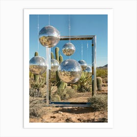 Mirrors In The Desert 1 Art Print