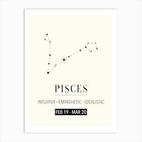Pisces Zodiac Sign  Art Print