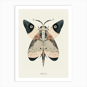Colourful Insect Illustration Firefly 15 Poster Art Print