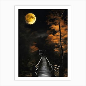 Moonlight Path Art Print