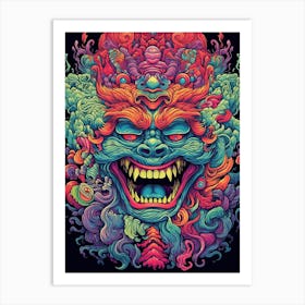 Psychedelic Demon 1 Art Print