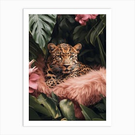 Leopard In The Jungle 3 Art Print